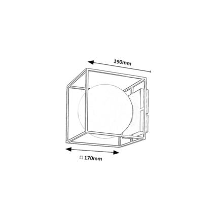Rabalux - Ulkoseinävalaisin 1xE14/15W/230V IP44 kultainen