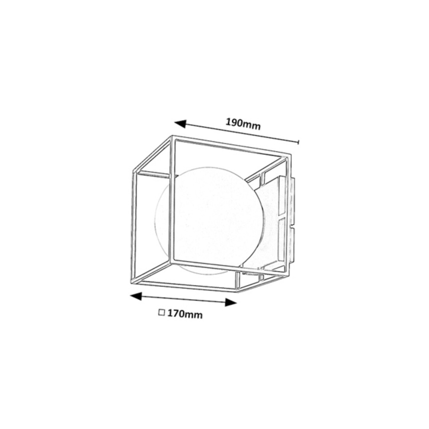Rabalux - Ulkoseinävalaisin 1xE14/15W/230V IP44 kultainen