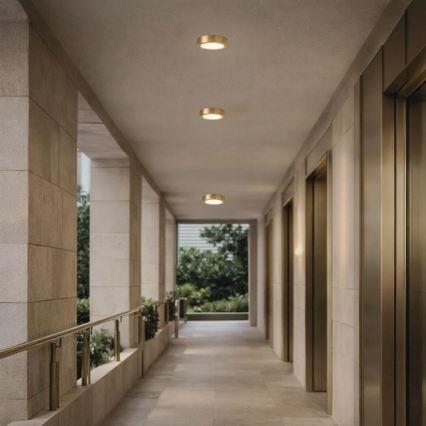 Rabalux - LED-kylpyhuoneen kattovalaisin LED/7W/230V Ø 12 cm IP44, kultainen