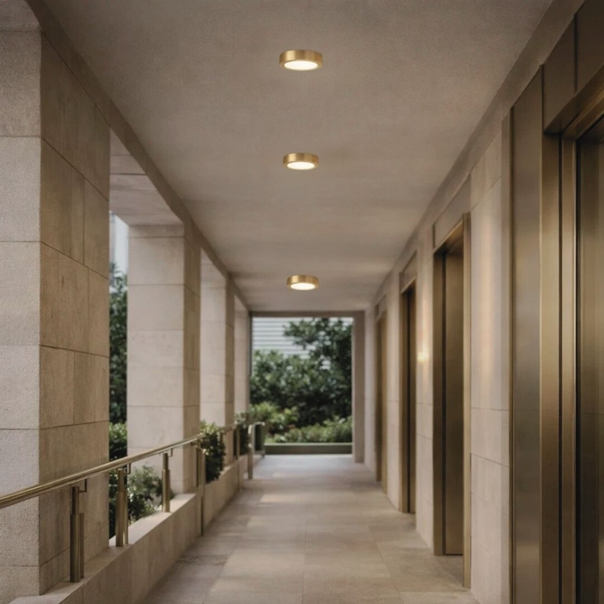 Rabalux - LED-kylpyhuoneen kattovalaisin LED/7W/230V Ø 12 cm IP44, kultainen