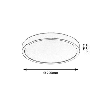 Rabalux - LED-kattovalaisin kylpyhuoneeseen LED/18W/230V 3000/4000/6000K halkaisija 29 cm IP44 ruskea