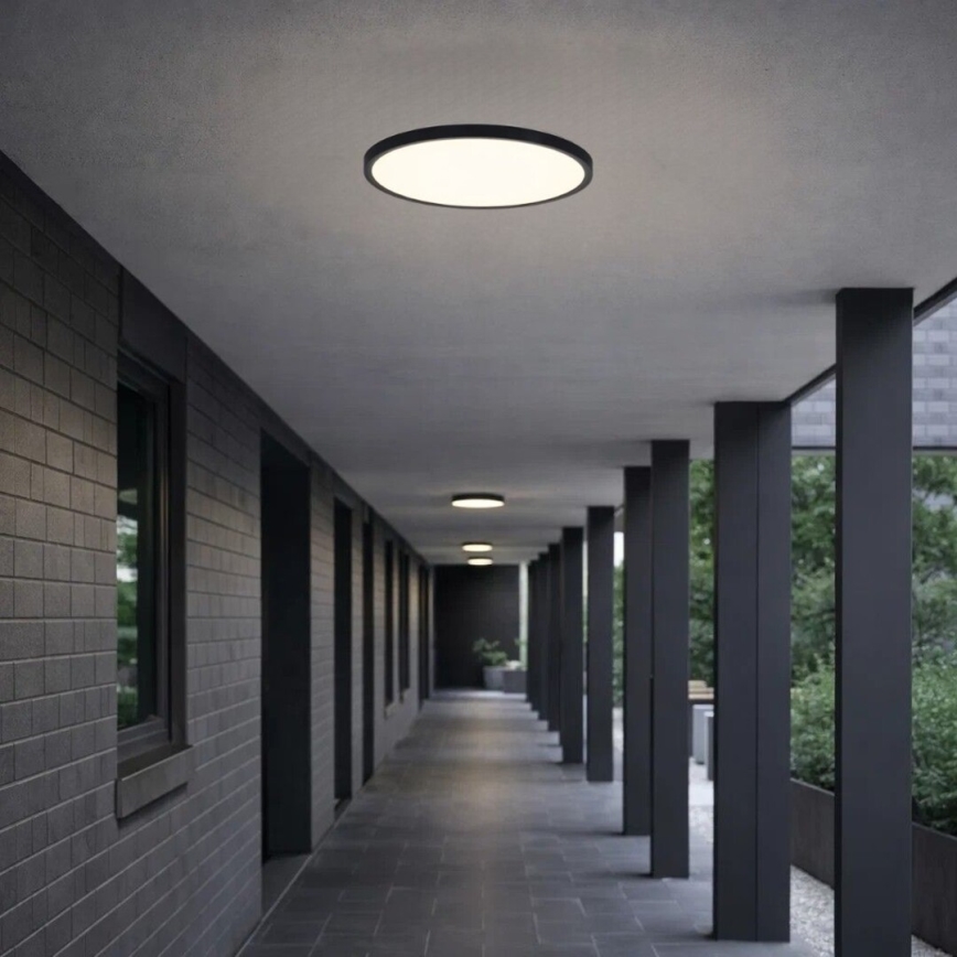 Rabalux - Kylpyhuoneen LED-kattovalaisin LED/18W/230V 3000/4000/6000K halkaisija 29 cm IP44 musta