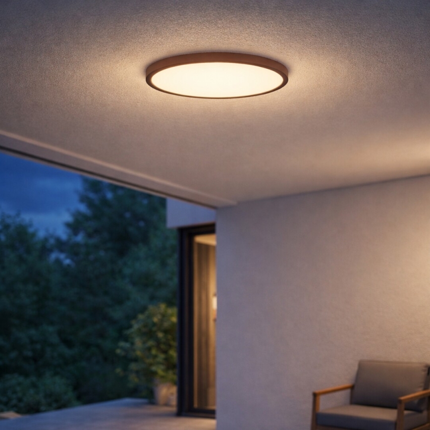 Rabalux - LED-kylpyhuoneen kattovalaisin LED/24W/230V 3000/4000/6000K halkaisija 40 cm IP44 ruskea