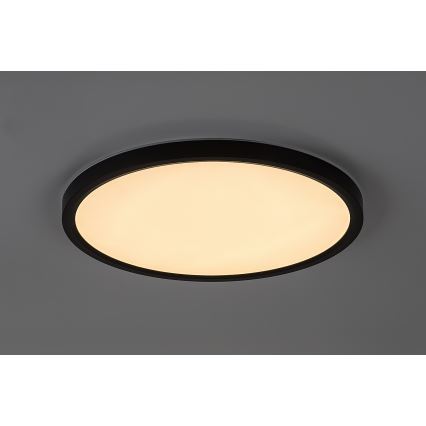 Rabalux - LED-kylpyhuoneen kattovalaisin LED/24W/230V 3000/4000/6000K halkaisija 40 cm IP44 musta