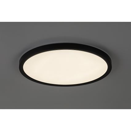 Rabalux - LED-kylpyhuoneen kattovalaisin LED/24W/230V 3000/4000/6000K halkaisija 40 cm IP44 musta