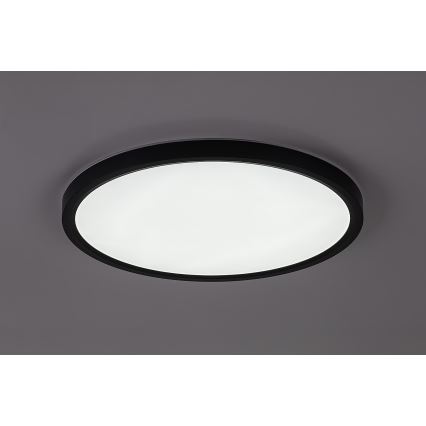 Rabalux - LED-kylpyhuoneen kattovalaisin LED/24W/230V 3000/4000/6000K halkaisija 40 cm IP44 musta