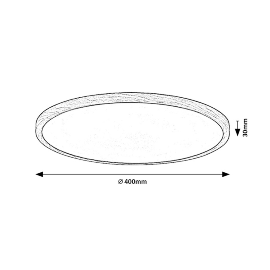 Rabalux - LED-kylpyhuoneen kattovalaisin LED/24W/230V 3000/4000/6000K Ø 40 cm IP44 beige