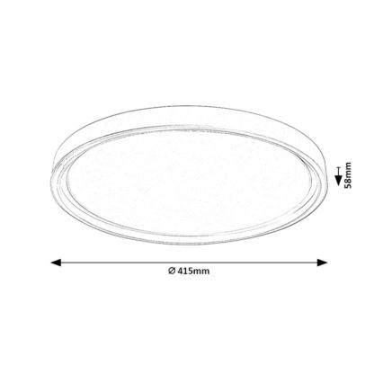 Rabalux - himmennettävä LED-kattovalaisin LED/31W/230V IP40 3000-6500K Ø 41,5 cm + kaukosäädin