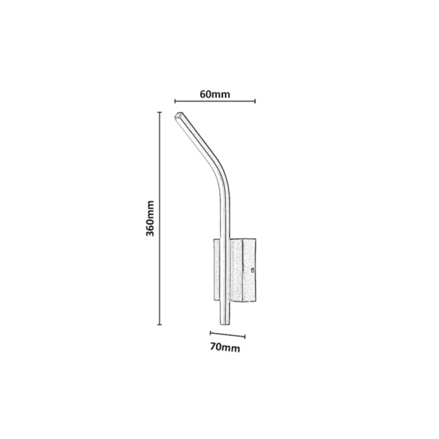 Rabalux - LED kylpyhuoneen seinävalaisin LED/10W/230V 4000K IP44 musta