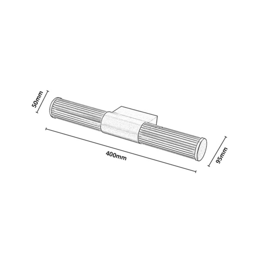 Rabalux - LED Kylpyhuoneen peilivalaisin LED/8W/230V IP44 40 cm kultainen