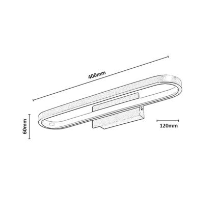 Rabalux - LED-peilivalaisin kylpyhuoneeseen LED/15W/230V IP44 40 cm
