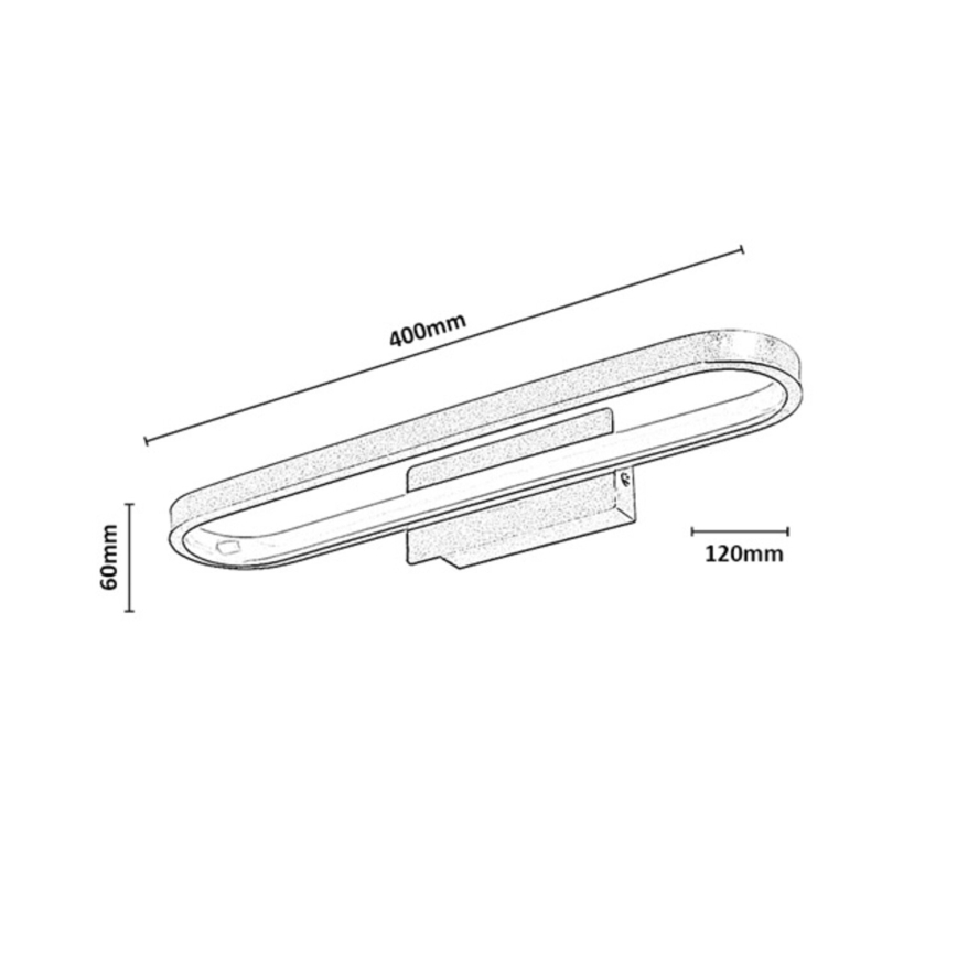 Rabalux - LED-peilivalaisin kylpyhuoneeseen LED/15W/230V IP44 40 cm