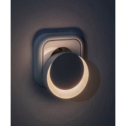 Rabalux - LED Pistorasia yövalo hämärätunnistimella LED/0,3W/230V 3000K