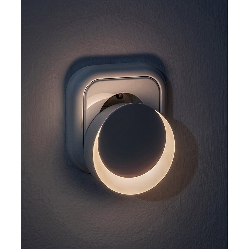 Rabalux - LED Pistorasia yövalo hämärätunnistimella LED/0,3W/230V 3000K