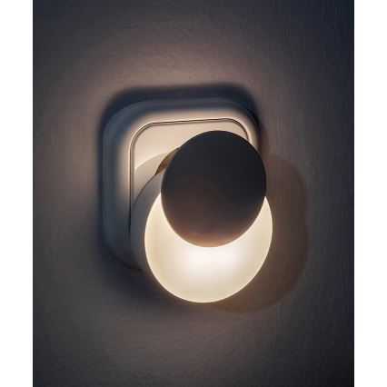 Rabalux - LED Pistorasia yövalo hämärätunnistimella LED/0,3W/230V 3000K