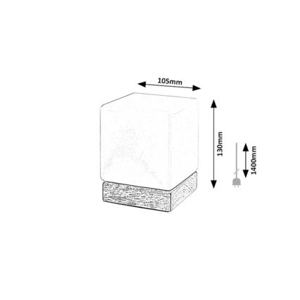 Rabalux - LED himmennettävä pöytävalaisin LED/1,2W/5V 3000K pyökki