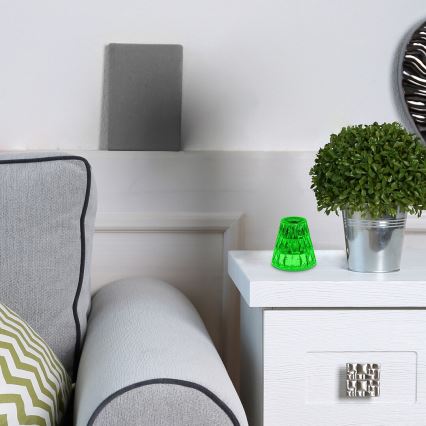 Rabalux - LED RGB himmennettävä ladattava pöytävalaisin LED/2W/5V/3xAAA 3000K