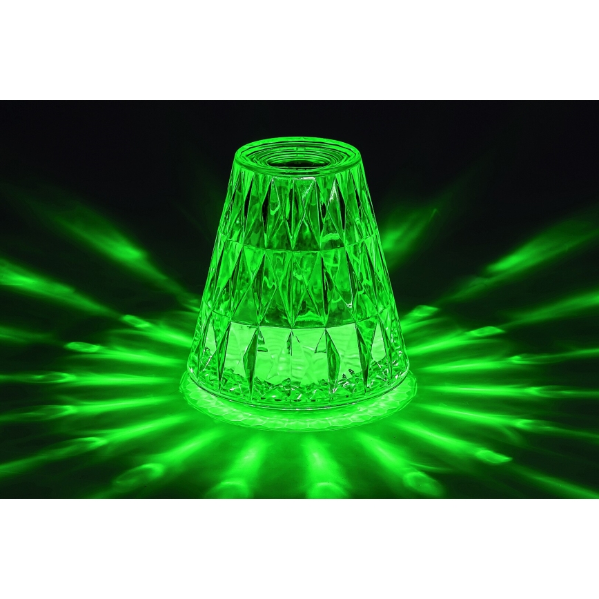 Rabalux - LED RGB himmennettävä ladattava pöytävalaisin LED/2W/5V/3xAAA 3000K