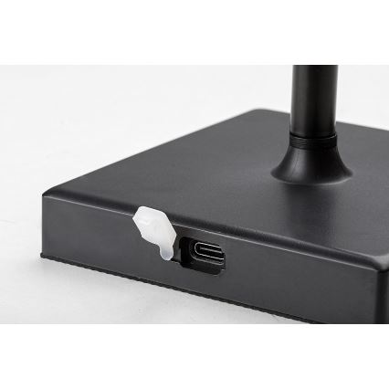 Rabalux - LED himmennettävä ladattava pöytävalaisin LED/4W/3,7V 1800 mAh 3000-5000K IP44 musta