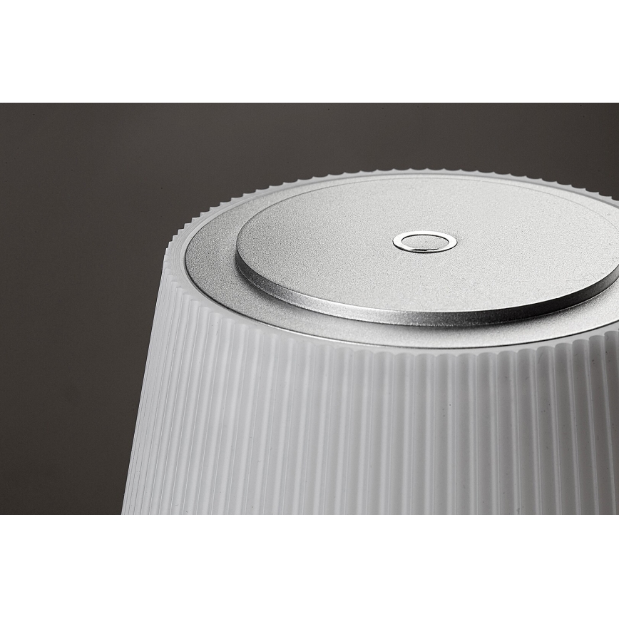 Rabalux - LED himmennettävä ladattava pöytävalaisin LED/4W/3,7V 1800 mAh 3000-5000K IP44 hopea