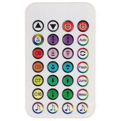 Rabalux - SARJA 2x himmennettävä LED RGB pöytävalaisin PACO LED/5W/5V + kaukosäädin