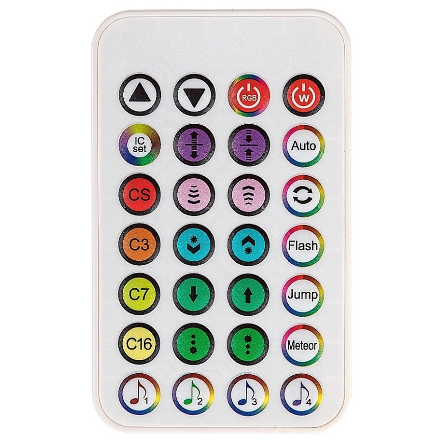 Rabalux - SARJA 2x himmennettävä LED RGB pöytävalaisin PACO LED/5W/5V + kaukosäädin