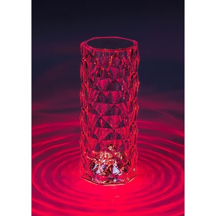 Rabalux 76015 - LED RGB Himmennettävä ladattava pöytälamppu SIGGY LED/1,5W/3,7V 800 mAh