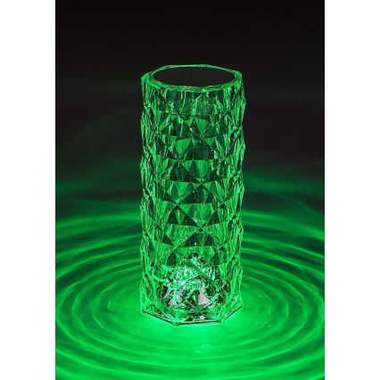 Rabalux 76015 - LED RGB Himmennettävä ladattava pöytälamppu SIGGY LED/1,5W/3,7V 800 mAh