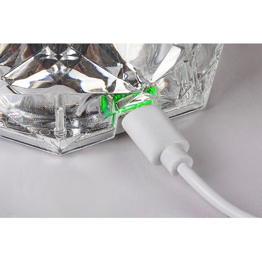 Rabalux 76015 - LED RGB Himmennettävä ladattava pöytälamppu SIGGY LED/1,5W/3,7V 800 mAh