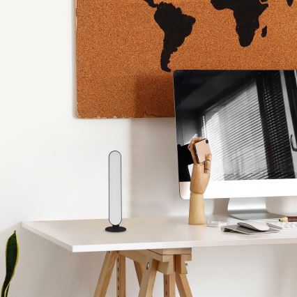 Rabalux - LED RGB himmennettävä pöytävalaisin LED/3W/5V musta + kaukosäädin