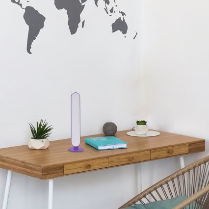 Rabalux - LED RGB himmennettävä pöytävalaisin LED/3W/5V violetti + kaukosäädin