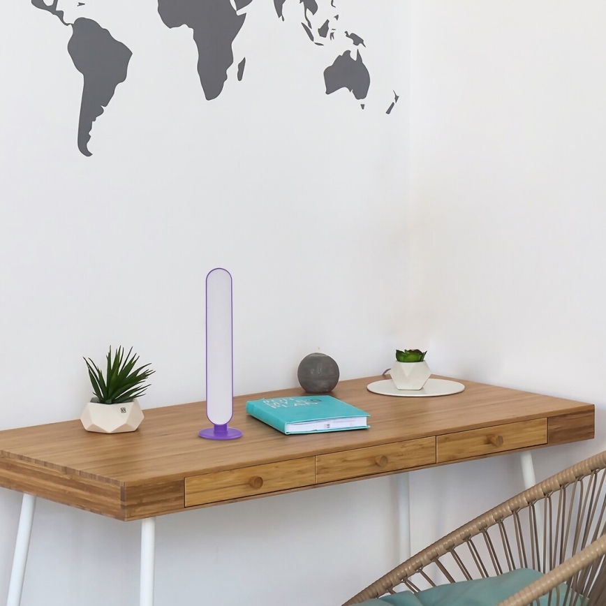 Rabalux - LED RGB himmennettävä pöytävalaisin LED/3W/5V violetti + kaukosäädin