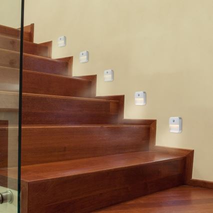 Rabalux - LED Night rechargeable kevyt anturilla LED/0,15W/3,7V 3000K 300 mAh