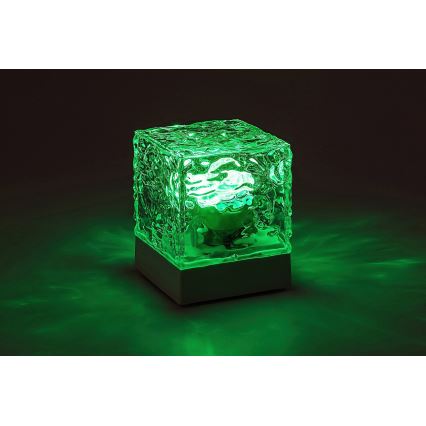 Rabalux - LED RGB Himmennettävä ja ladattava pöytälamppu LED/1W/5V/3xAA + kauko-ohjaus