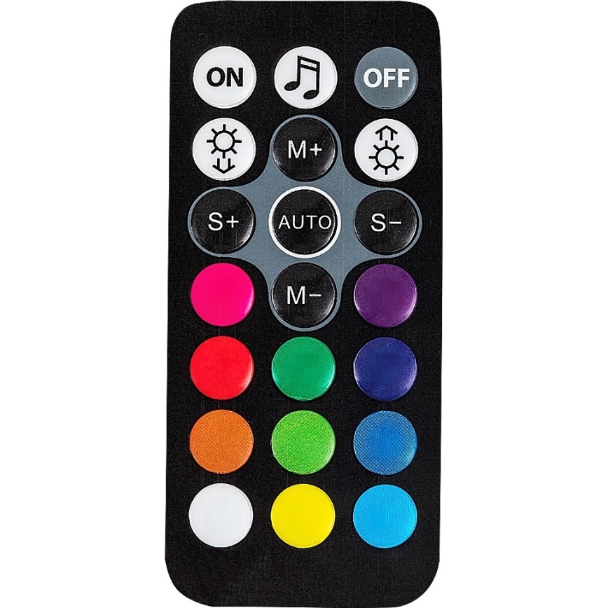 Rabalux - LED RGB himmennettävä pöytävalaisin LED/1W/5V/3xAA + kaukosäädin