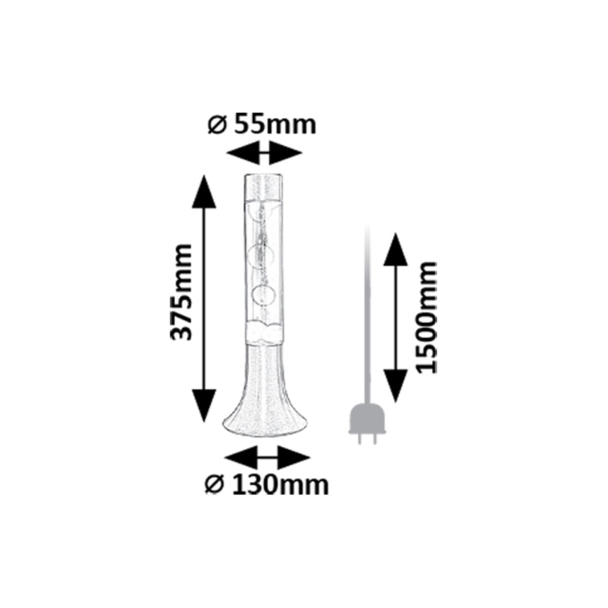 Rabalux - LED Laavalamppu LED/25W/230V