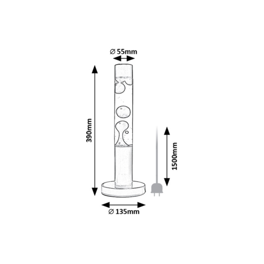 Rabalux - LED Laavalamppu LED/25W/230V