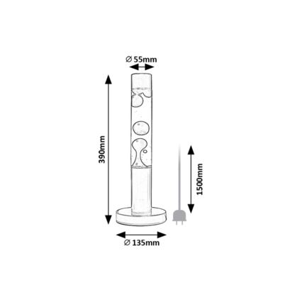 Rabalux - LED Laavalamppu LED/25W/230V