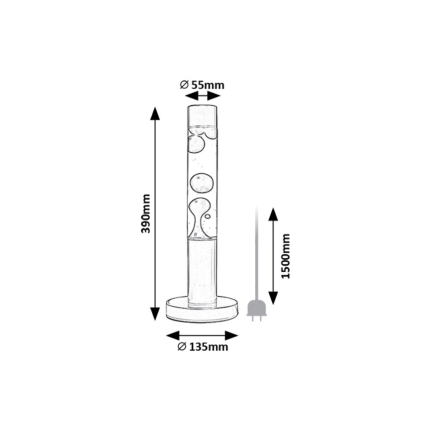 Rabalux - LED Laavalamppu LED/25W/230V
