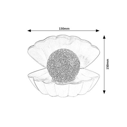 Rabalux - RGB-LED-koristevalaisin LED/0,8W/3xAAA