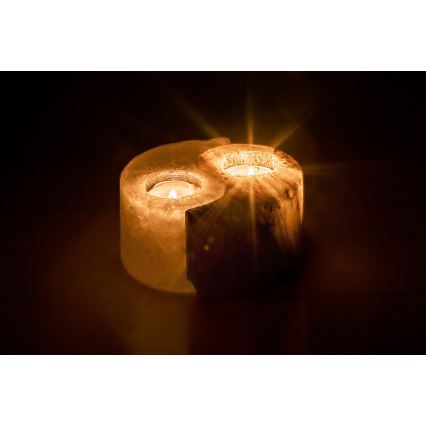 Rabalux - suolalamppu - kynttilänjalka harmaa/valkoinen