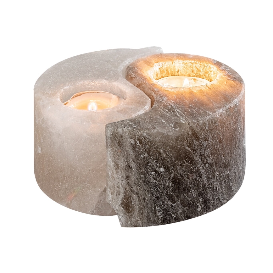 Rabalux - suolalamppu - kynttilänjalka harmaa/valkoinen