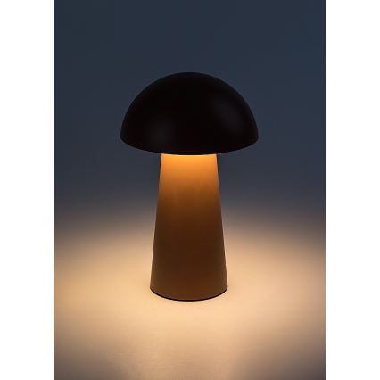 Rabalux - LED Himmennettävä kosketusohjaimella varustettu ladattava ulkovalo LED/1,5W/5V IP44 1200 mAh USB ruskea