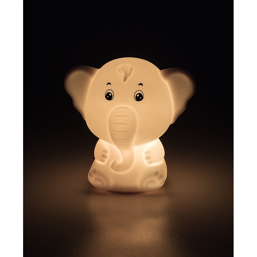 Rabalux - RGB-LED kosketusohjattu yövalo LED/0,05W/1xCR2032 norsu