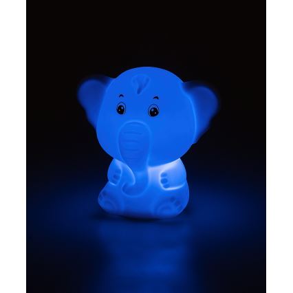 Rabalux - RGB-LED kosketusohjattu yövalo LED/0,05W/1xCR2032 norsu