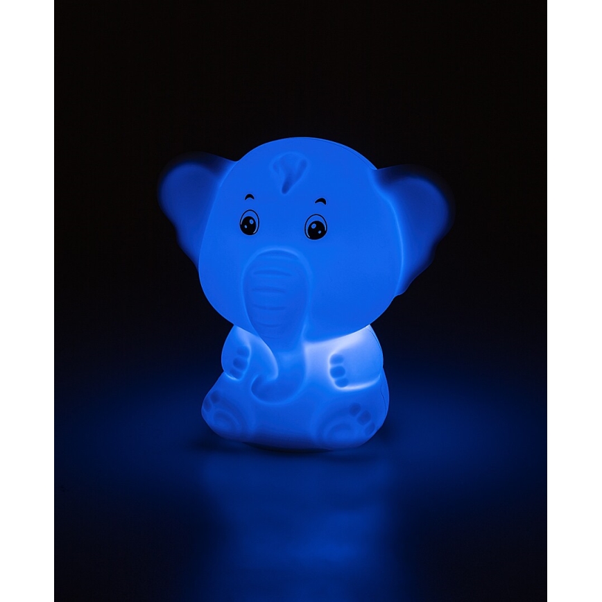 Rabalux - RGB-LED kosketusohjattu yövalo LED/0,05W/1xCR2032 norsu