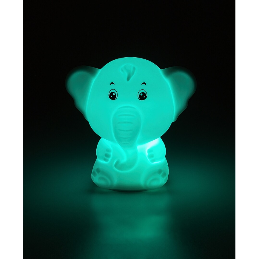 Rabalux - RGB-LED kosketusohjattu yövalo LED/0,05W/1xCR2032 norsu