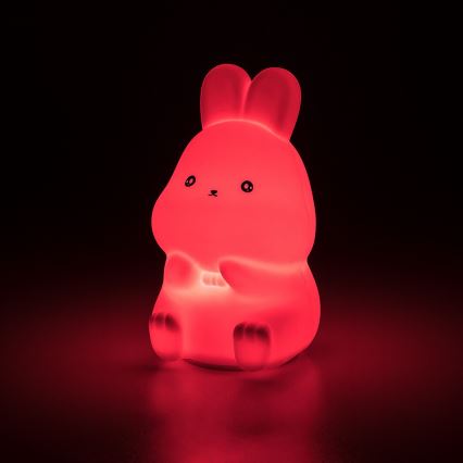 Rabalux - LED RGB kosketustoiminen yövalo LED/0,05W/1xCR2032 pupu