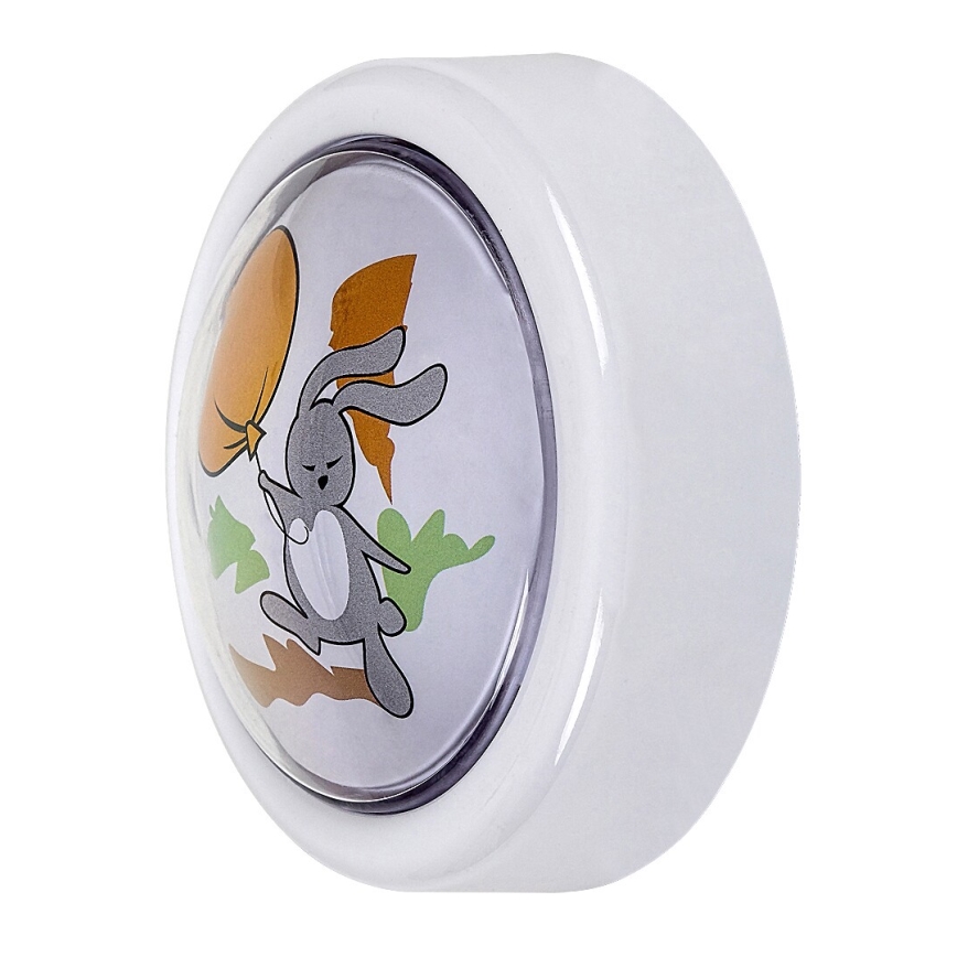 Rabalux - LED Lasten yöpöytävalaisin LED/0,3W/2xAA 6000K