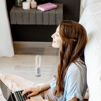 Rabalux - LED Kannettava ladattava lamppu anturilla LED/0,8W/3,7V 3000/7000K